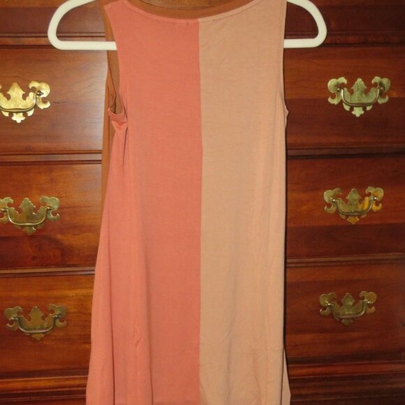 NEW NWOT LOGO Layers Lori Goldstein Color Block Knit Tank Tunic Top Sienna XXS - Picture 16 of 16